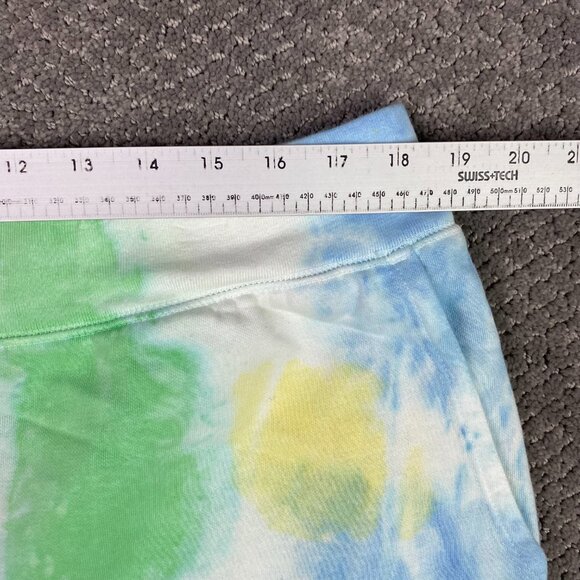Polo Ralph Lauren Tie Dye Fleece Sweat Shorts Men's XL Pink Yellow Green Gym - Picture 9 of 13